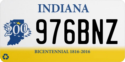 IN license plate 976BNZ