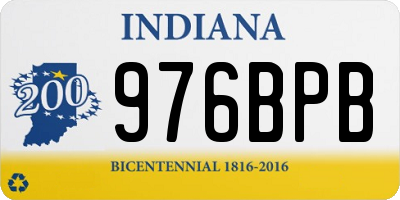IN license plate 976BPB