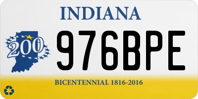 IN license plate 976BPE