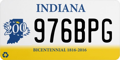 IN license plate 976BPG