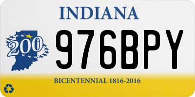 IN license plate 976BPY