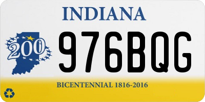 IN license plate 976BQG
