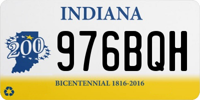 IN license plate 976BQH