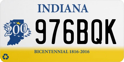 IN license plate 976BQK