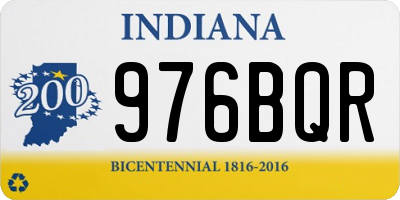 IN license plate 976BQR