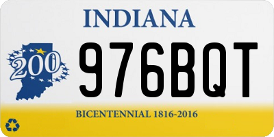 IN license plate 976BQT