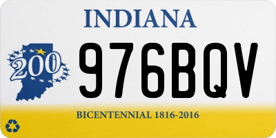 IN license plate 976BQV