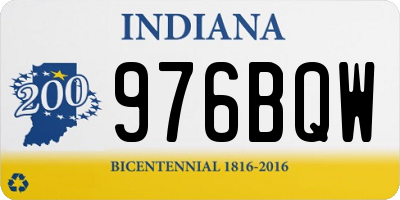 IN license plate 976BQW