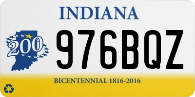 IN license plate 976BQZ