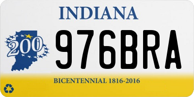 IN license plate 976BRA