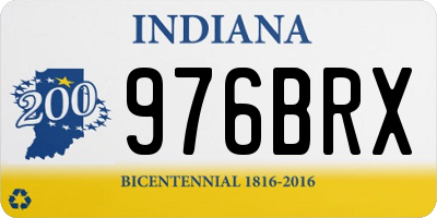 IN license plate 976BRX