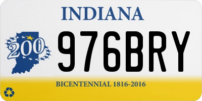 IN license plate 976BRY