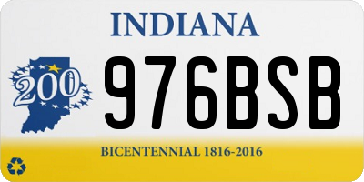 IN license plate 976BSB