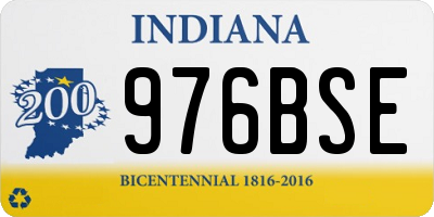 IN license plate 976BSE