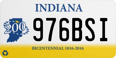 IN license plate 976BSI