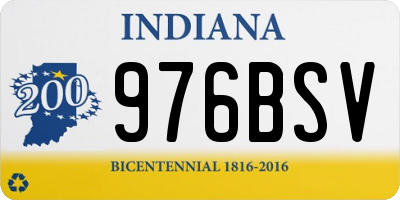 IN license plate 976BSV
