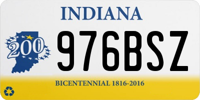 IN license plate 976BSZ