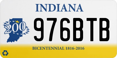 IN license plate 976BTB