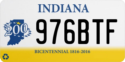 IN license plate 976BTF
