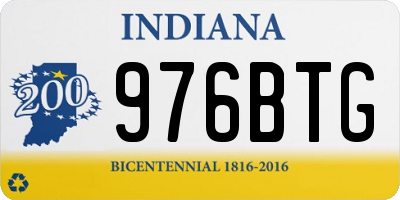 IN license plate 976BTG