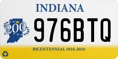 IN license plate 976BTQ