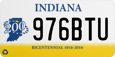 IN license plate 976BTU