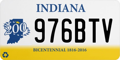 IN license plate 976BTV