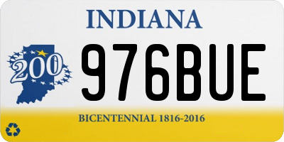 IN license plate 976BUE