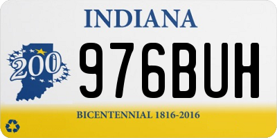 IN license plate 976BUH
