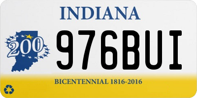 IN license plate 976BUI