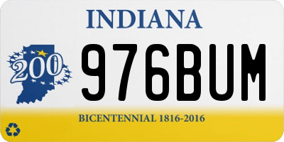 IN license plate 976BUM