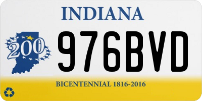 IN license plate 976BVD