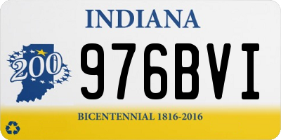 IN license plate 976BVI