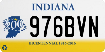 IN license plate 976BVN