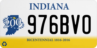 IN license plate 976BVO