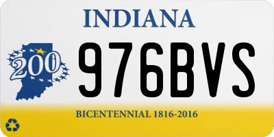 IN license plate 976BVS
