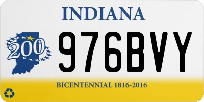 IN license plate 976BVY
