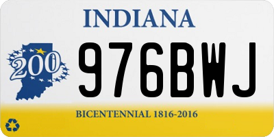 IN license plate 976BWJ