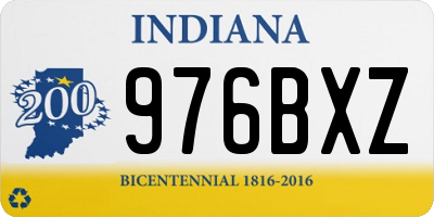 IN license plate 976BXZ