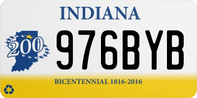 IN license plate 976BYB