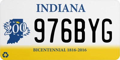 IN license plate 976BYG