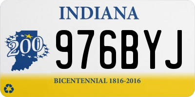 IN license plate 976BYJ