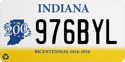 IN license plate 976BYL