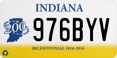IN license plate 976BYV