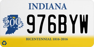 IN license plate 976BYW