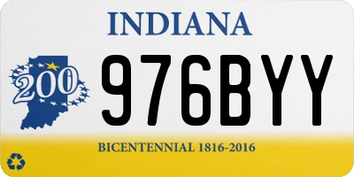 IN license plate 976BYY