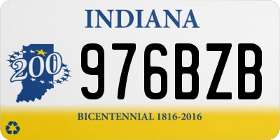 IN license plate 976BZB