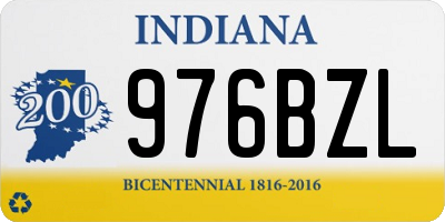 IN license plate 976BZL
