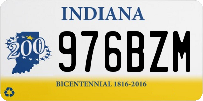 IN license plate 976BZM