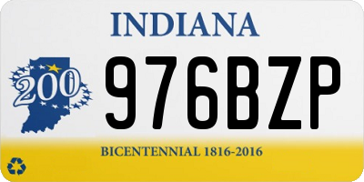 IN license plate 976BZP